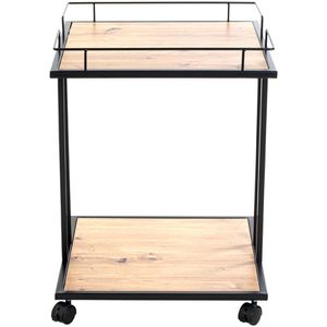 Produktbild für Beistelltisch Haku-Möbel 14905, Kim X eiche, aus Holz / Metall