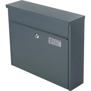Produktbild für Briefkasten SafePost ScanPro 967 RAL 7016 anthrazit, aus Stahl