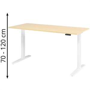 Produktbild für Schreibtisch Hammerbacher XMKA 19, ahorn / weiß