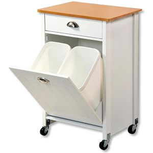 Küchenwagen Kesper 25526, weiß / braun