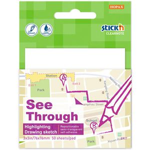 Haftnotizen Stickn See Through, transparent