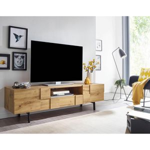 Produktbild für Lowboard Wohnling WL6.581, aus Holz, eiche