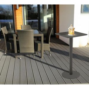 Produktbild für Stehtisch meet-powered-by-PAPERFLOW Cross TRCROS6060H, schwarz