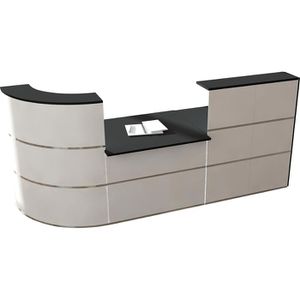 Empfangstheke Kerkmann Cento 5, 3854, weiß / anthrazit