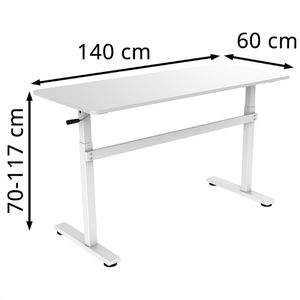 Produktbild für Schreibtisch LogiLink EO0027, weiß / weiß