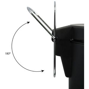 Produktbild für Mülleimer MSV 100265, schwarz matt