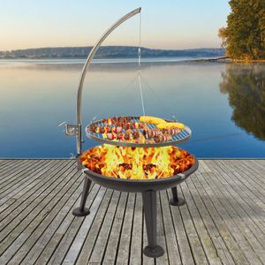 Produktbild für Holzkohlegrill DEMA Oregon, Schwenkgrill