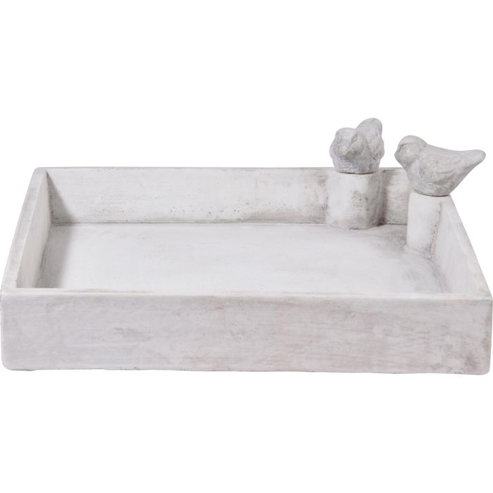 Giantex Vogeltränke – Freistehend, Outdoor, Aus Polyresin, Grün, 50,8 Cm Durchmesser