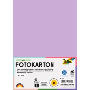 Folia Fotokarton 6131, 50 x 70 cm, lila, 300g/m², 10 Blatt