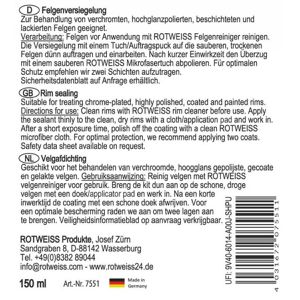 Produktbild für Felgenversiegelung RotWeiss 7551