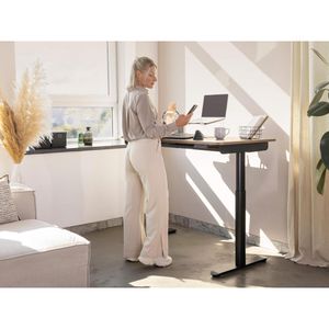 Produktbild für Schreibtisch Ergotopia Desktopia ONE, weiß / schwarz