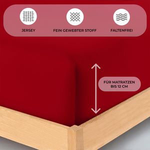 Produktbild für Spannbettlaken Buymax Jersey, 140 x 200 cm