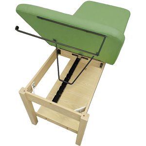 Produktbild für Behandlungsliege Teqler T170755, aus Holz, lindgrün