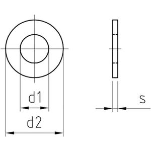 Produktbild für Unterlegscheiben Dresselhaus 1796346538, Türunterlegscheiben