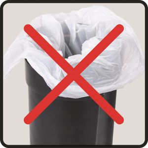 Produktbild für Mülleimer Wenko Leman, schwarz