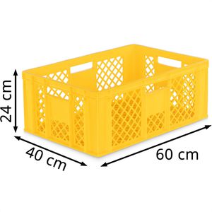 Produktbild für Eurobox Alpha-Paletten gelb, 45 Liter, lebensmittelecht