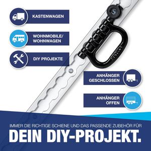 Produktbild für Airlineschiene NTG Standard, Set, zum Schrauben, 4 Stück