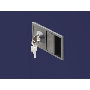 Produktbild für Werkzeugschrank Bisley E402A01G, aus Metall, grau / blau