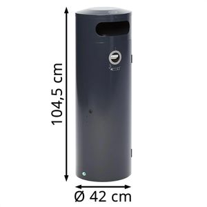 Produktbild für Aschenbecher VAR KS 70, anthrazit, für Outdoor