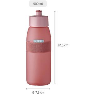 Produktbild für Trinkflasche Mepal Ellipse Sport Vivid mauve