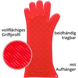 Produktbild für Ofenhandschuh Franz-Mensch Heatblocker, 33217, rot