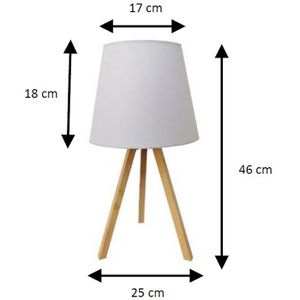 Produktbild für Tischlampe Unilux Katy, weiß mit LED