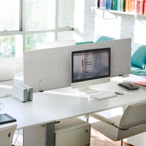 Produktbild für Tischtrennwand hJh-OFFICE 891009, hellgrau