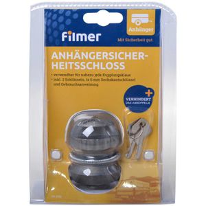 Produktbild für Anhängerschloss Filmer 36659 mit Schlüsselschloss
