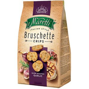 Brotchips Maretti Bruschette Chips Slow Roasted Garlic, Weizen