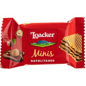 Produktbild für Waffeln Loacker Minis Napolitaner, Waffelschnitte