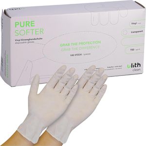 Einmalhandschuhe Ulith Pure Softer, transparent, 100 Stück