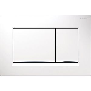 Betätigungsplatte Geberit Sigma30, weiß/verchromt