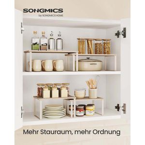 Produktbild für Küchenregal Songmics KCS002W02, cremeweiß, 2er Set