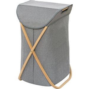 Wäschekorb Wenko Bahari, grau, mit Deckel