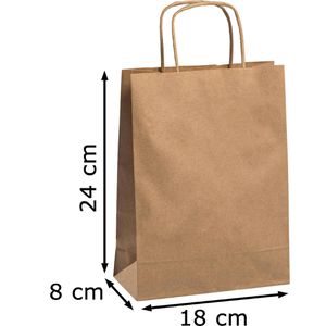 Produktbild für Papiertüten Mailmedia braun