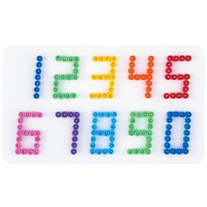 Produktbild für Steckplatte Hama-Perlen 4455 Buchstaben Zahlen Set