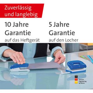 Produktbild für Heftgerät Novus Twinset E15/E210, 020-1831, inkl. Locher