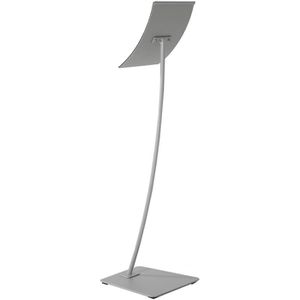 Produktbild für Infoständer Update-Displays Arc aus Stahl, silber, A4