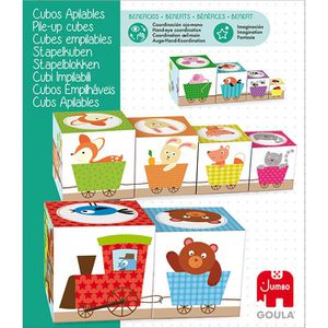 Produktbild für Motorikspielzeug Goula 55219, Stapelturm Wald