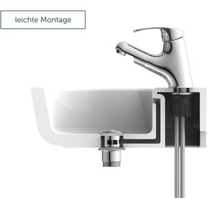 Produktbild für Ablaufgarnitur Kirchhoff Pop Up Ventil, aus Messing