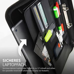 Produktbild für Schreibmappe Vebon Paris, grün, Kunstleder