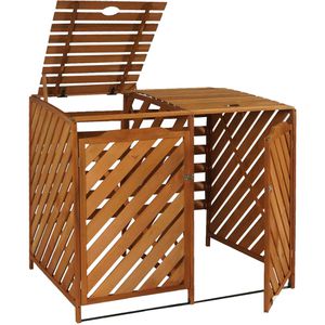 Produktbild für Mülltonnenbox Mendler HWC-J44 XL, Holz