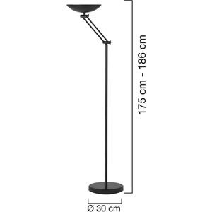Produktbild für Stehlampe Unilux Articulated 2.0, schwarz, 183 cm