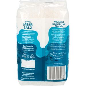 Produktbild für Salz Aquasale Meersalz naturbelassen, im Beutel