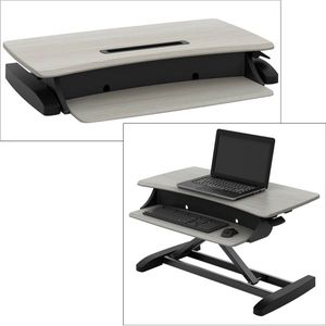 Produktbild für Schreibtischaufsatz Ergotron WorkFit-Z Mini, grau