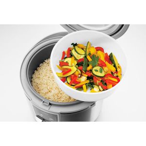 Gastroback Reiskocher – Böttcher 450 Liter, AG Warmhalte- 3 Dampfgarfunktion Watt, mit Design, und 42507