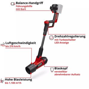 Produktbild für Laubbläser Einhell-Professional GP-LB 36/270 Li E BL-Solo Akku