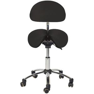 Drehhocker Teqler T135365SW, mit Sattelsitz