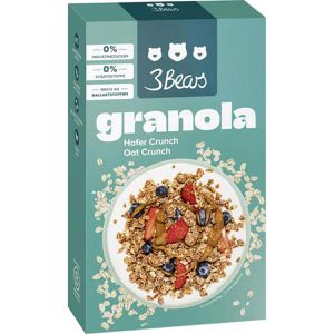 3Bears Müsli Granola Hafer Crunch, mit Quinoa & Amaranth, 325 g