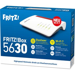 Produktbild für WLAN-Router AVM FRITZ!Box 5630, 20003150, Glasfaser
